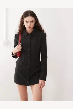 Lioness Vestido de sastre corto estilo americana estructurado con botones delanteros Cheri de