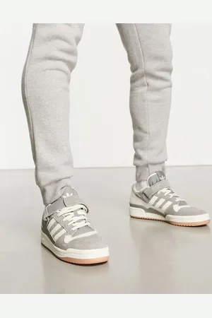 adidas Zapatillas de deporte grises y blanco hueso Forum Low de adidas Orignals
