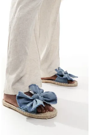 ASOS Mules estilo alpargatas con detalle de lazo de Jem de -Azul