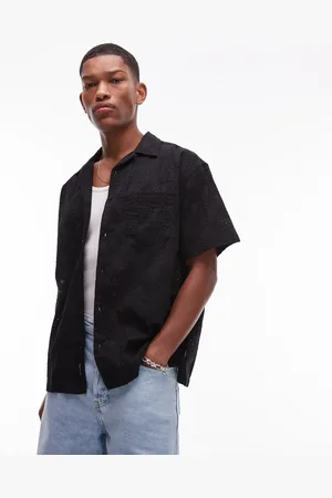 Vans Camisa negra de manga corta Wayside de