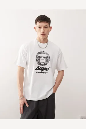 A Bathing Ape Camiseta blanca con logo de
