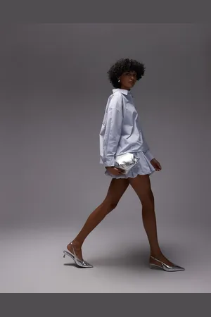 ASOS Minifalda azul a rayas con diseño abullonado de -Multicolor