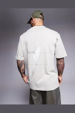 HUGO BOSS Camiseta holgada con estampado trasero de - neutro