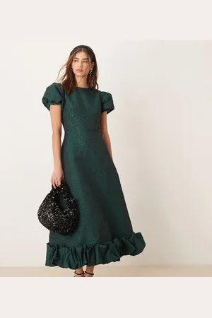 Sister Jane Vestido semilargo con mangas y bajo abullonados exclusivo de