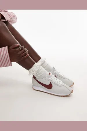 Nike Zapatillas de deporte blancas y burdeos LD-1000 de