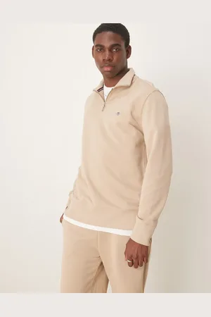 GANT Sudadera con media cremallera y logo de escudo de (parte de un conjunto)-Neutro
