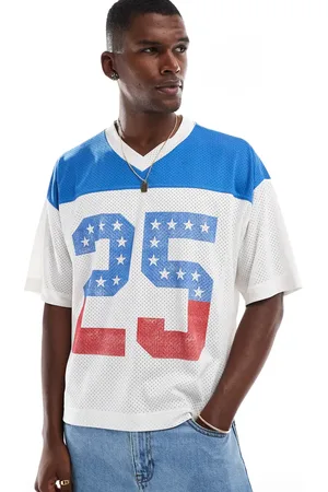 Hollister Top corto holgado con estampado multicolor deportivo de estilo fútbol americano universitario de -Neutro