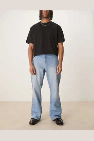 Reclaimed Vaqueros holgados de corte bootcut acampanado con lavado descolorido de