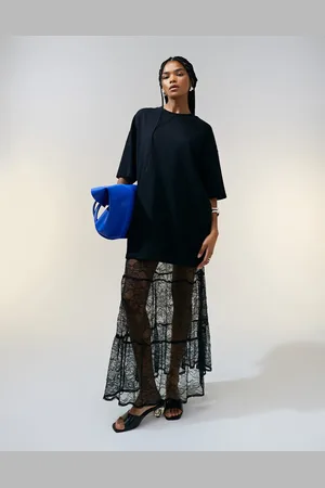 ASOS Camiseta larga negra extragrande de tejido grueso de