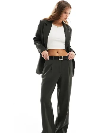 VERO MODA Pantalones de sastre y pernera ancha de (parte de un conjunto)-Verde
