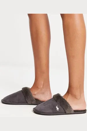 Ralph Lauren Pantuflas grises estilo mules Summit Scruff II de