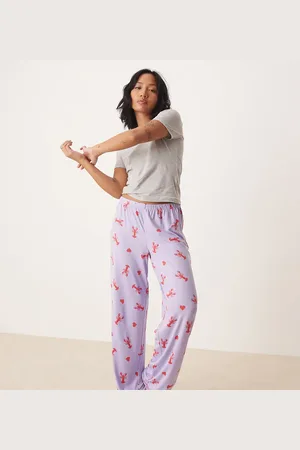 Urban Threads Pantalones con estampado de corazones y langostas de Petite (parte de un conjunto)