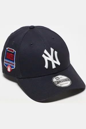 New Era Gorra negra con parche lateral de los NY Yankees 9Forty de
