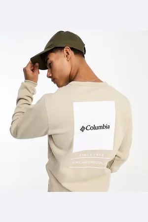 Columbia Sudadera beis con cuello redondo Barton Springs exclusiva en ASOS de -Beis neutro