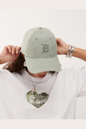 New Era Gorra caqui con logo de los Detroit Tigers de lino 9Twenty de