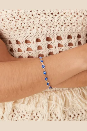 ASOS Pulsera dorada con cuentas de ojo turco de