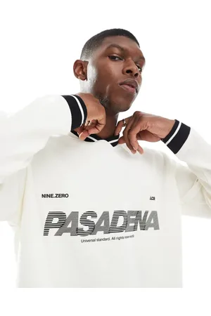 JACK & JONES Camiseta blanca de estilo fútbol de -Blanco