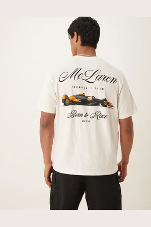 Abercrombie & Fitch Camiseta color con estampado trasero "McLaren" de -Blanco
