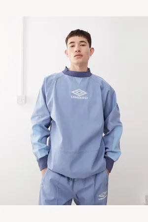 Umbro Sudadera azul con bordado del logo Drill de