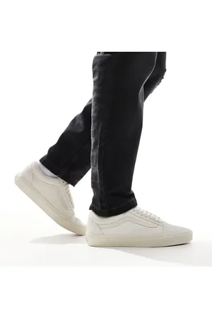 Vans Zapatillas deportivas blanco malvavisco con cordones extragrandes Old Skool de