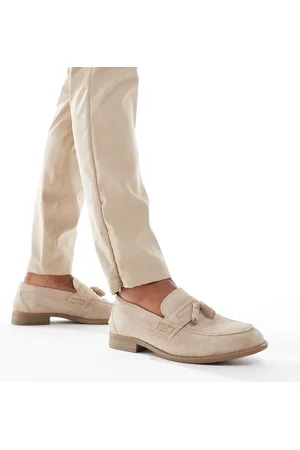 River Island Mocasines color piedra con borlas de antelina de -Neutro