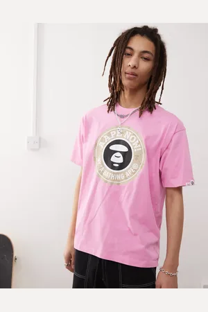 A Bathing Ape Camiseta con logo estampado en el pecho de
