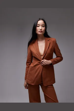 MANGO Americana naranja tostado de corte slim de (parte de un conjunto)