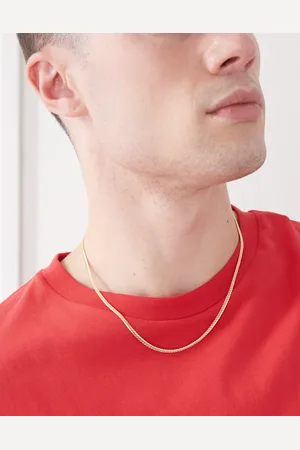 FADED FUTURE Collar estilo cadena fina de espiga de