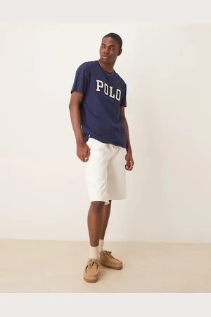 Calvin Klein Pantalones cortos blanco lavado de corte holgado alargado de