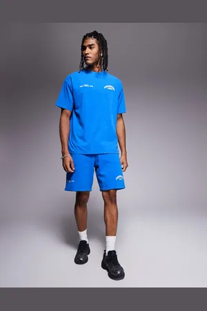 Good For Nothing Pantalones cortos azules con logo de (parte de un conjunto)