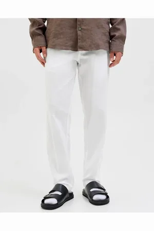 JACK & JONES Pantalones chinos blancos de