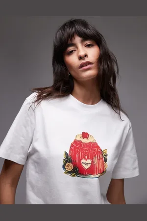 Carhartt Camiseta blanca de manga corta con estampado de pudin de