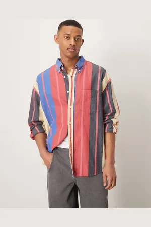 GANT Camisa a rayas multicolores extragrande de sirsaca de