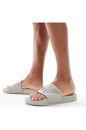 Emporio Armani Sandalias beis con logo de Bodywear-Neutro