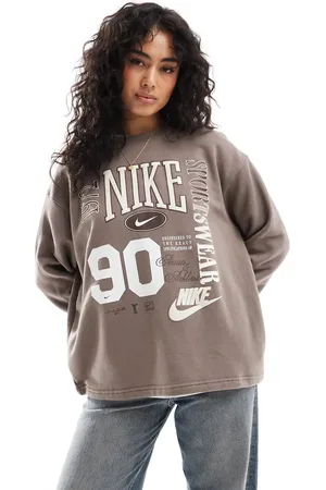 Nike Sudadera marrón con logo Street de