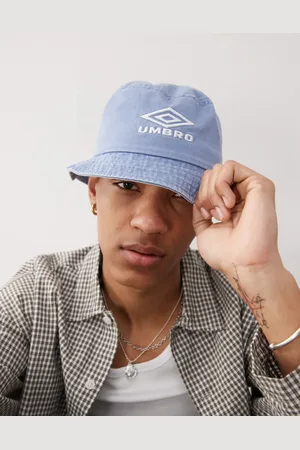 Umbro Sombrero de pescador azul con bordado del logo Drill de