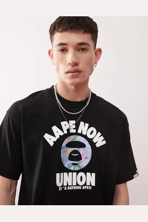 A Bathing Ape Camiseta negra con logo Union de