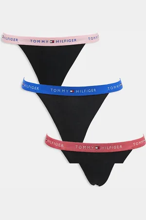 Tommy Hilfiger Pack de 3 tangas de hilo con cinturillas de colores de