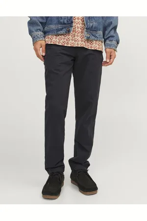 JACK & JONES Pantalones chinos negros de
