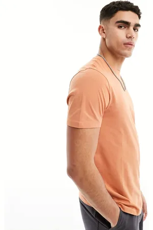 New Look Camiseta color óxido de corte estándar con cuello redondo de