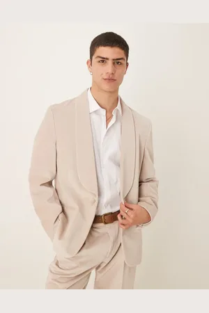 ASOS Americana veraniega ligera de corte slim de terciopelo de algodón de -Neutro