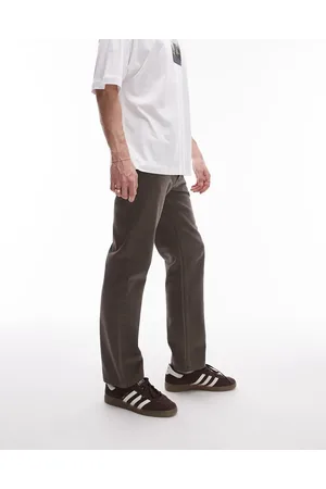 Topman Vaqueros color oscuro de corte recto de -Verde