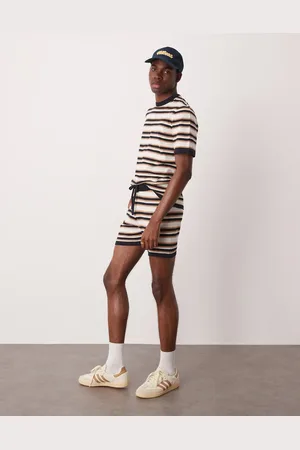 ASOS Pantalones cortos a rayas de punto de (parte de un conjunto)