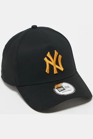 New Era Gorra negra estructurada con detalle de los NY Yankees 9Forty de
