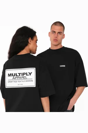 Multiply Apparel Camiseta negra extragrande Designation de