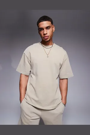 ADPT. Camiseta marrón lavado extragrande de (parte de un conjunto)