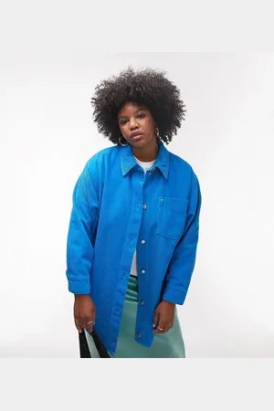 Topshop Camisa extragrande de pana de