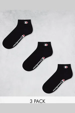 Champion Pack de 3 pares de calcetines negros de caña baja de