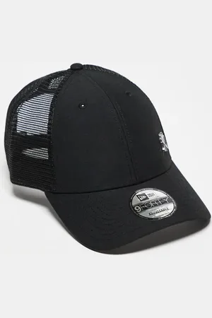 New Era Gorra de camionero negra con logo pequeño de los NY Yankees 9Forty de