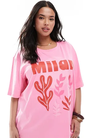 ONLY Camiseta extragrande con estampado gráfico "Milan" de